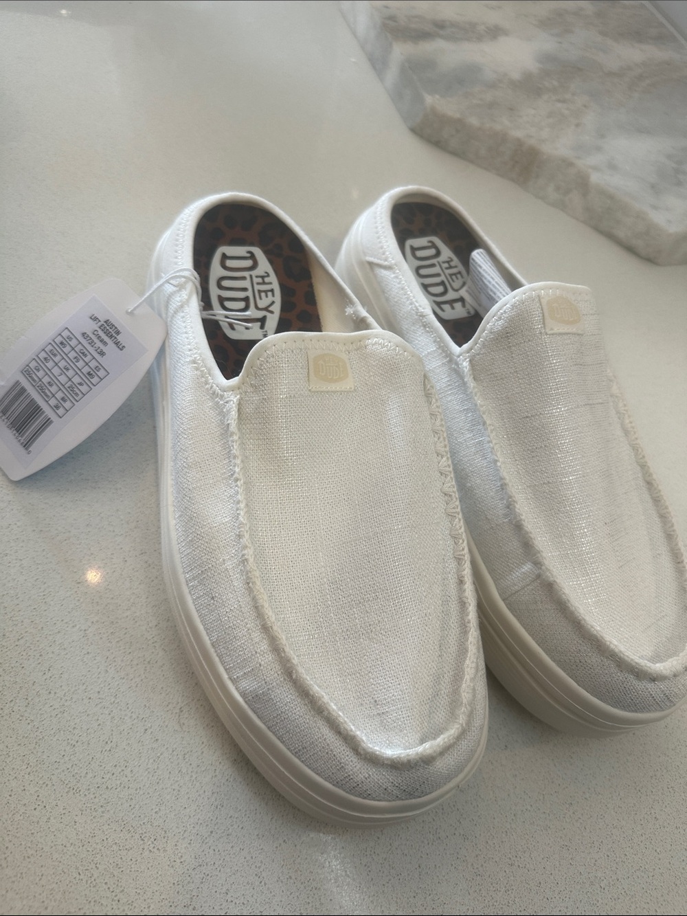 Hey Dude Austin Lift Slip-On Sneakers in Cream 9